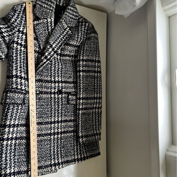 Mango Tweed Jacket Double Breasted Coat Size XXS MNG Classic Old Money - Picture 8 of 10